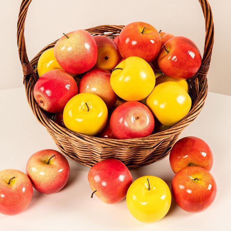 10 X Artificial Green Apples for Home Party Wedding & Shop Decor - Red 5
