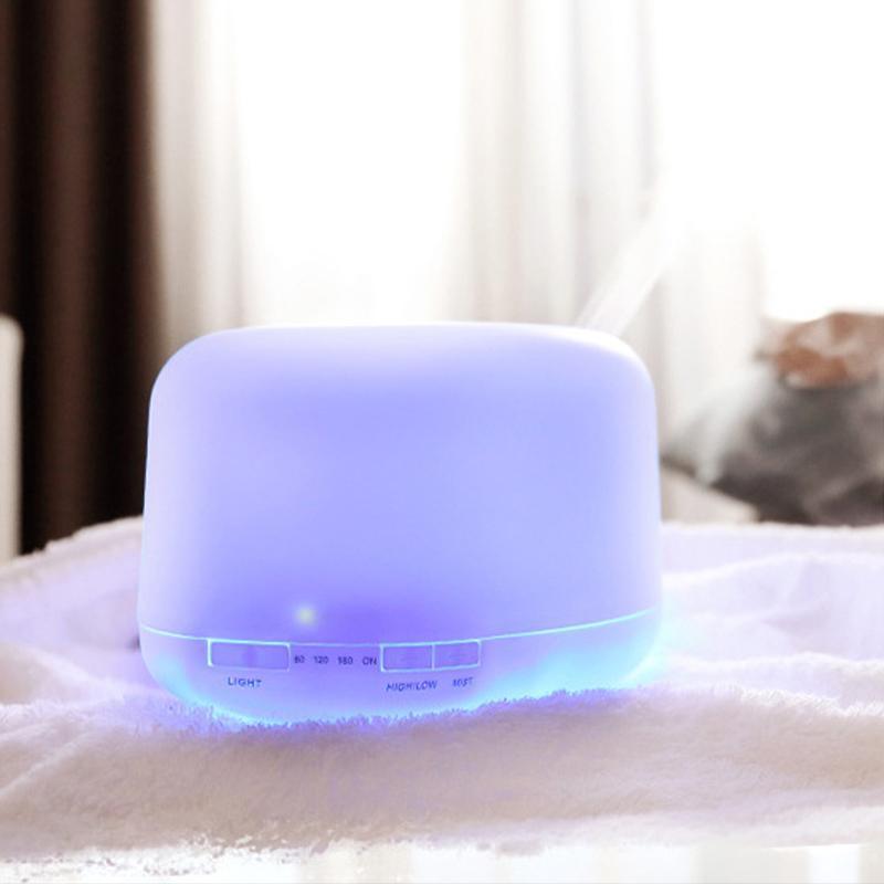 500ML Aroma Aromatherapy Diffuser LED Oil Ultrasonic Air Humidifier Purifier - White 5