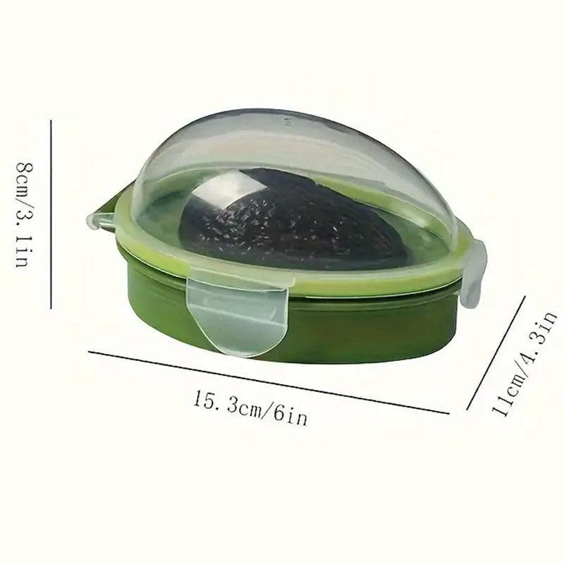 2pcs Kitchen Avocado Storage Box with Clear Lid Avocado Cooler Freshness Keeper 3