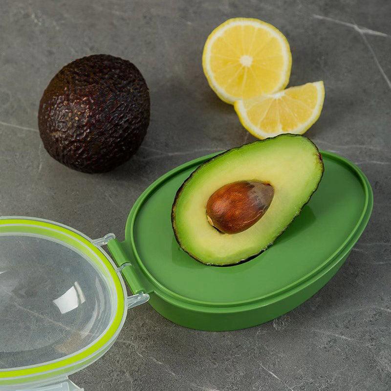 2pcs Kitchen Avocado Storage Box with Clear Lid Avocado Cooler Freshness Keeper 5