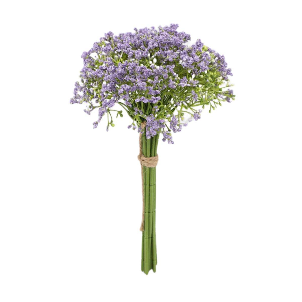 16pcs Artificial Foam Full Star Flowers Wedding Bouquet Home Decor Simulation - Purple 11