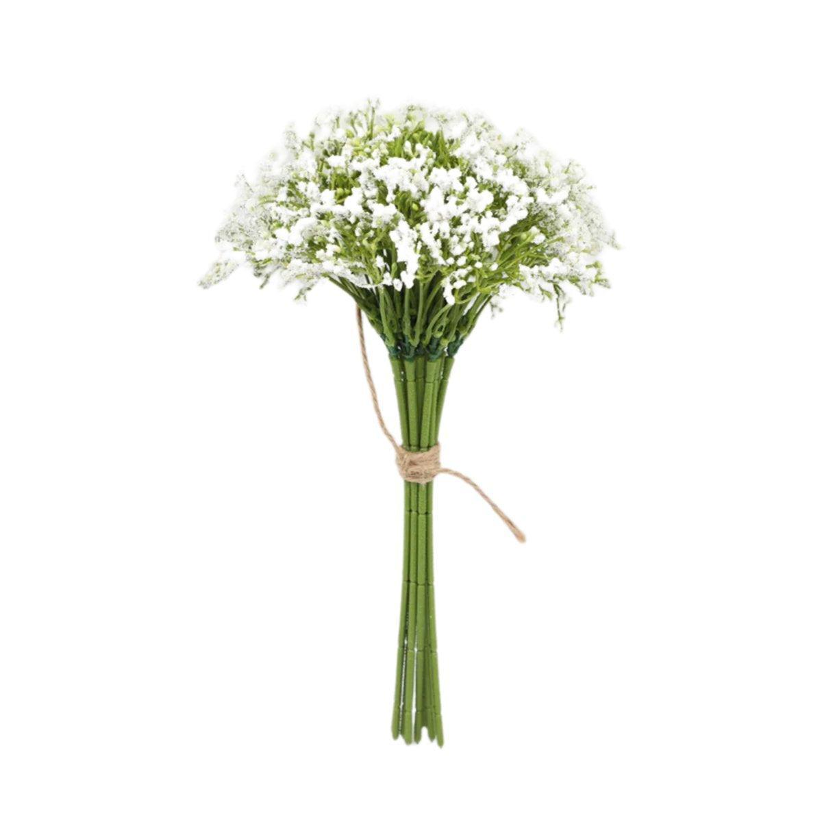 16pcs Artificial Foam Full Star Flowers Wedding Bouquet Home Decor Simulation - White 6