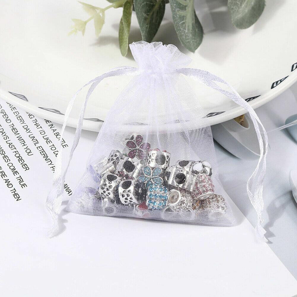 Organza Bag Sheer Bags Jewellery Wedding Candy Packaging Sheer Bags 10*15 cm - Dark Purple 5