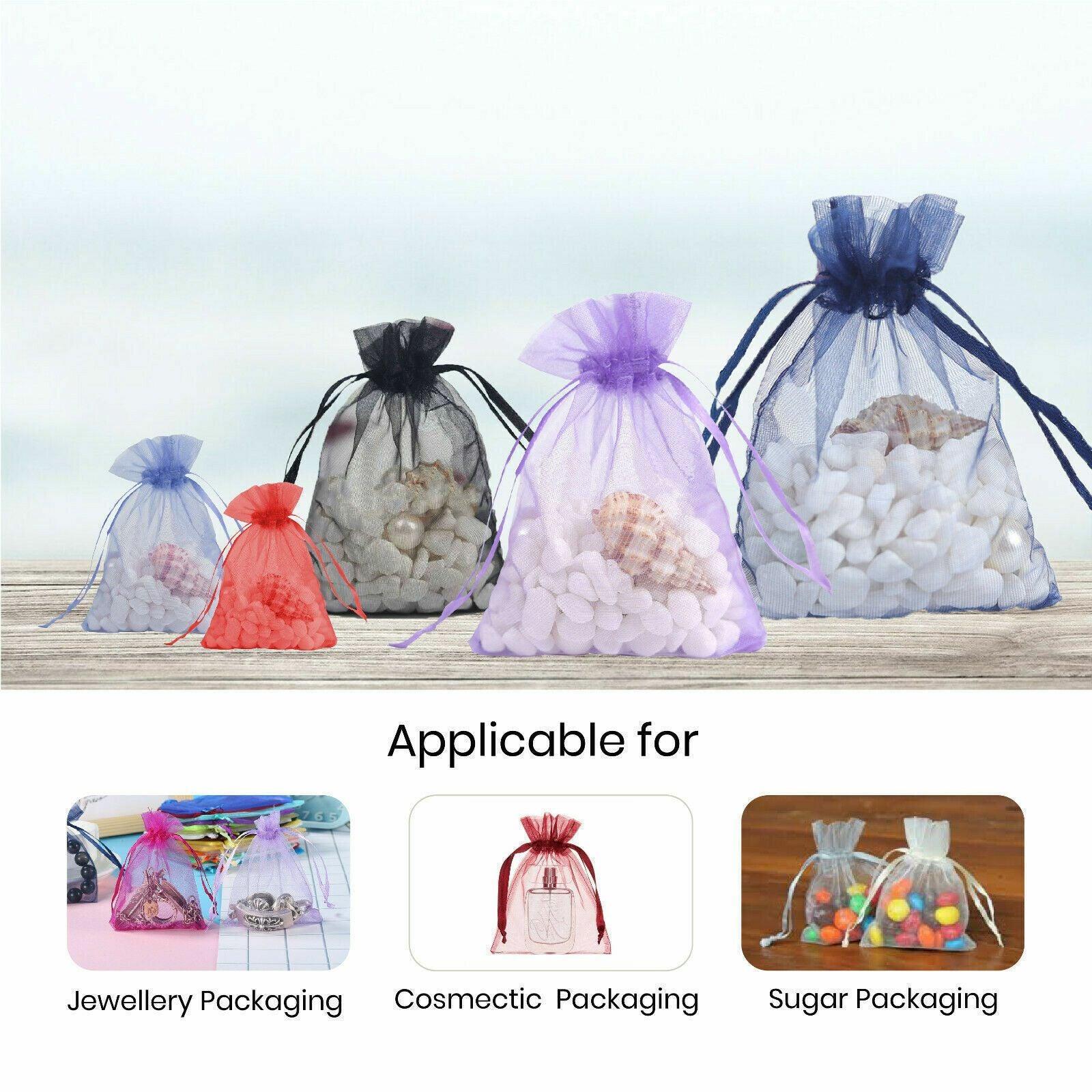Organza Bag Sheer Bags Jewellery Wedding Candy Packaging Sheer Bags 10*15 cm - Fruit Green 4
