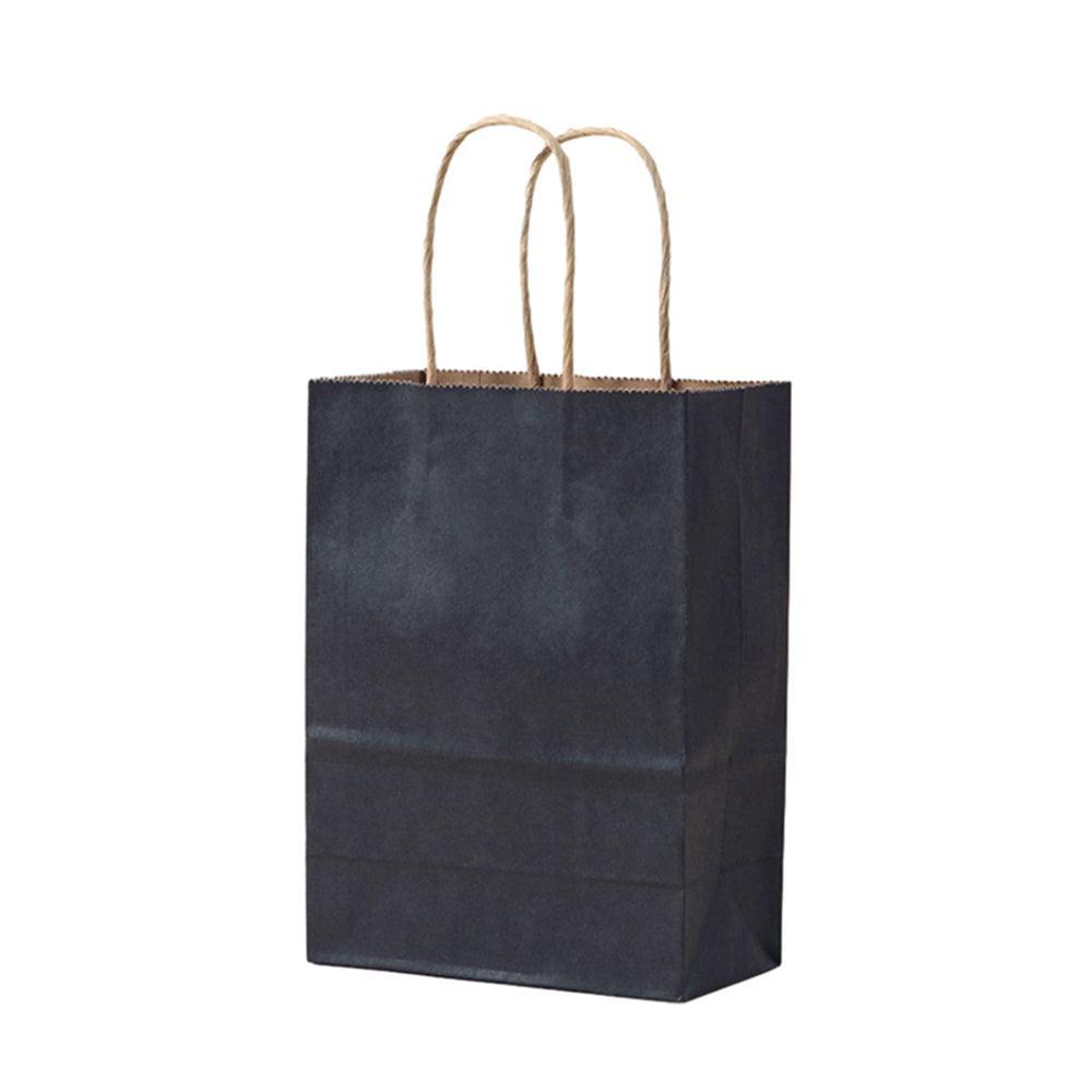 20pcs Small Kraft Paper Gift Bags with Handles for Shopping Party Favour - Brown 7