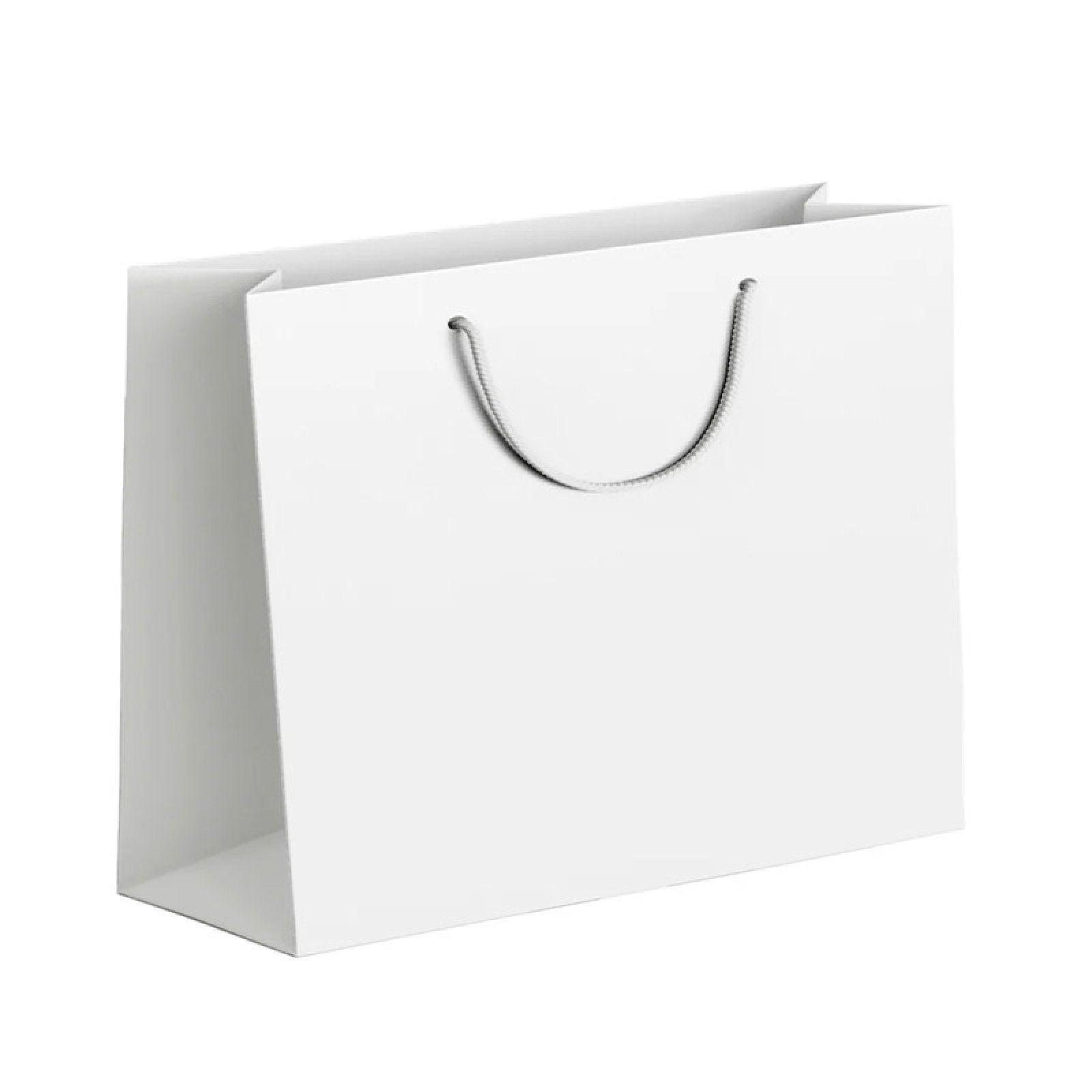 25X Kraft Paper Bags Gift Shopping Bag Carry White Pink Black Bag With Handles - Pink-22-30-8 13