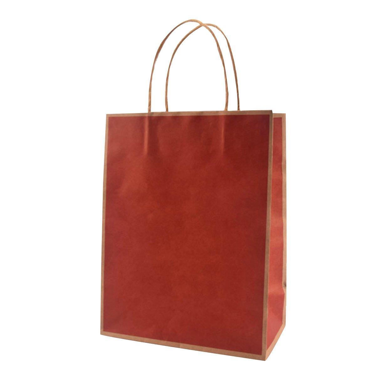 Gift Kraft Paper Bags for Packaging and Takeaway 50PCS - Black-27*32*11cm 8