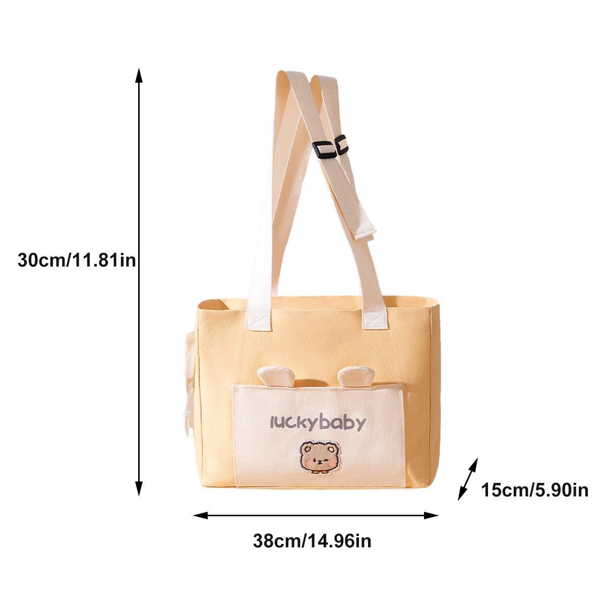 Portable Breathable Adjustable Crossbody Pet Carrier Bag Large Capacity for Pet - Beige 3