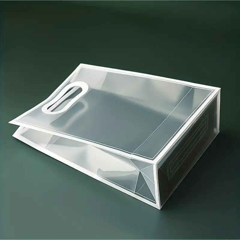 25pcs Transparent PVC Handbag for Wedding Festival Candy Gift Packaging Bag - Black-26*18*8cm 5