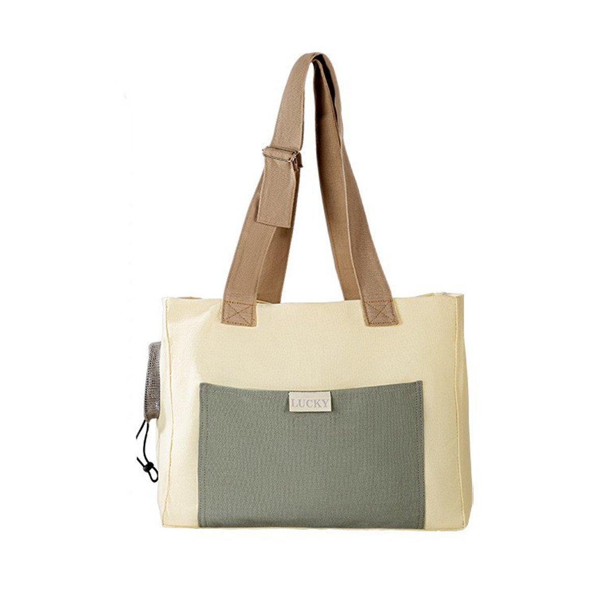 Portable Breathable Adjustable Crossbody Pet Carrier Bag Large Capacity for Pet - Green 8