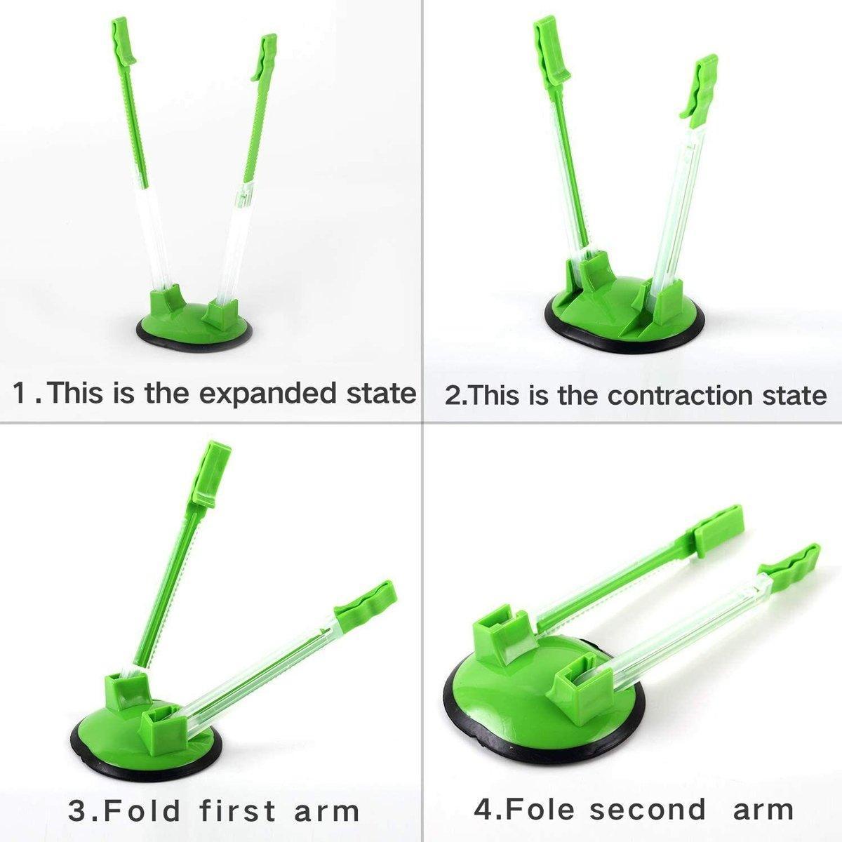 8PCS Kitchen Bag Holder Stand Plastic Storage Rack Food Storage Bag Organizer 5