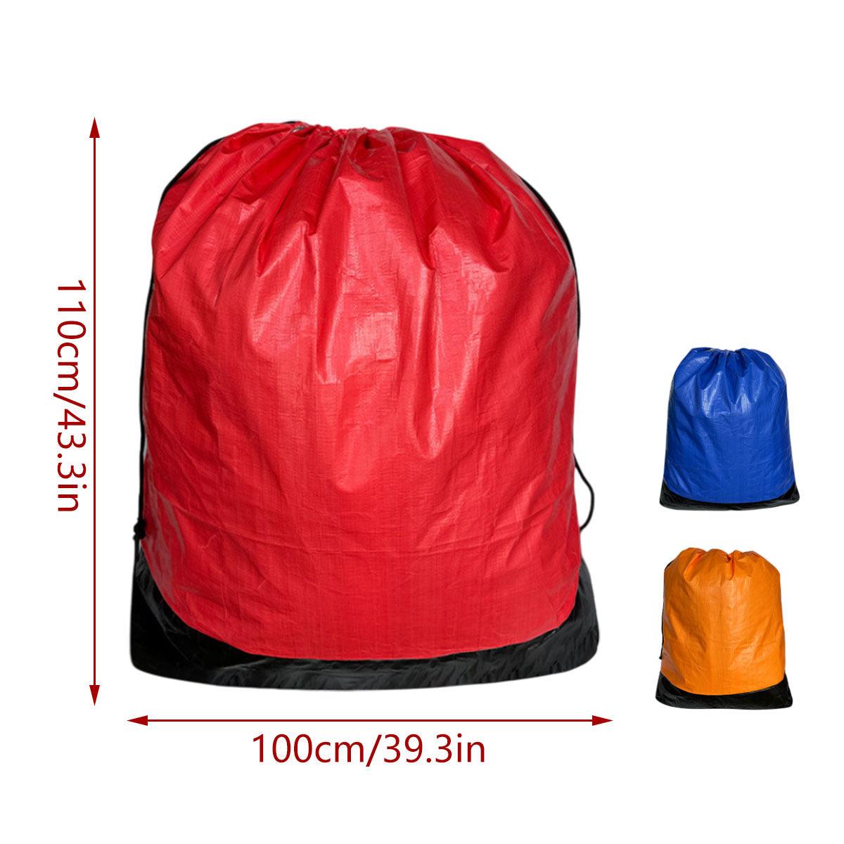 Waterproof Drawstring Moving Bag Large Packing Transfer Bag for Travel Storag - Orange 3