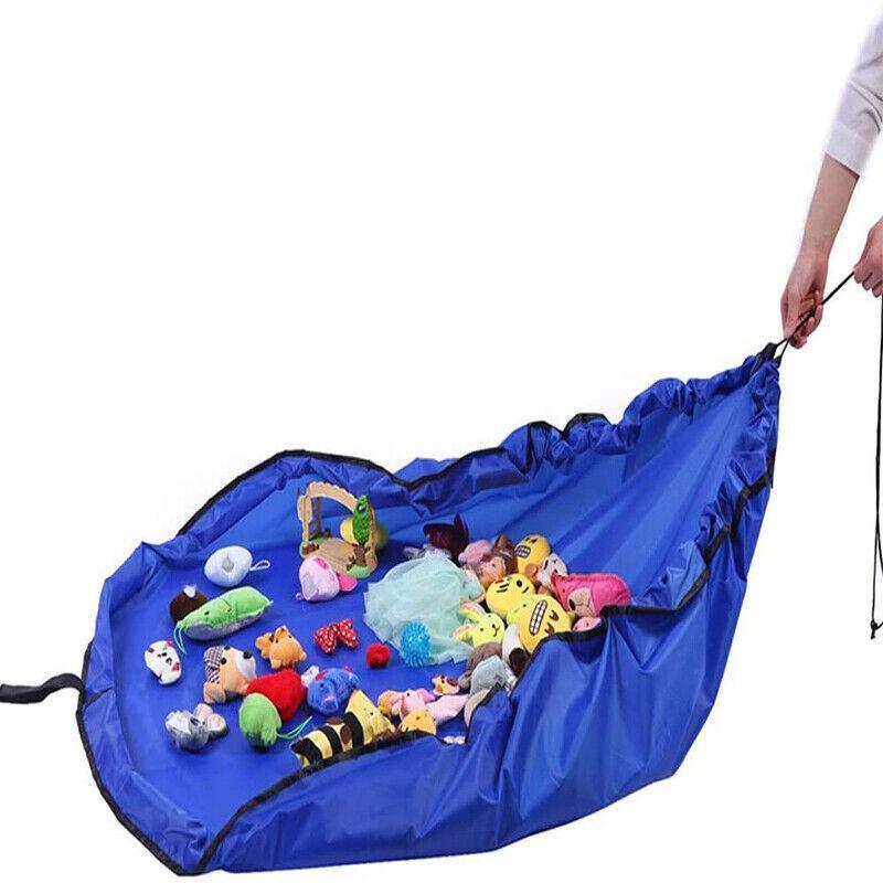 150cm Play Mat Bag Portable Toy Storage Organizer with Drawstring Closure - Purple 5