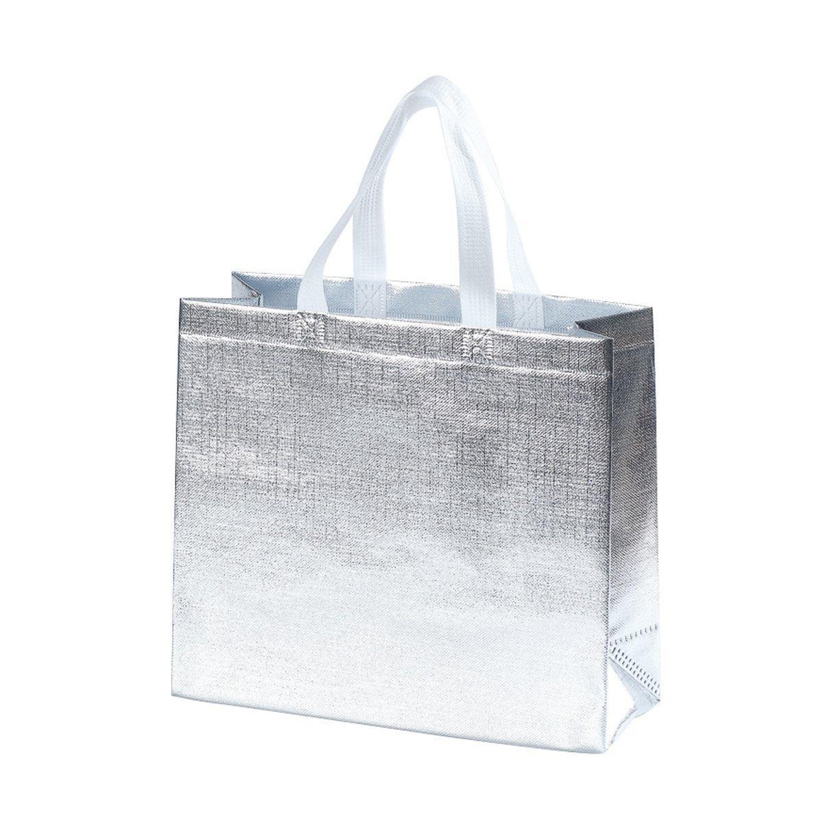 25PCS Embossed Non-Woven Tote Bag Fashion Shopping Gift Packaging Bag - Red-40*30*12cm 10