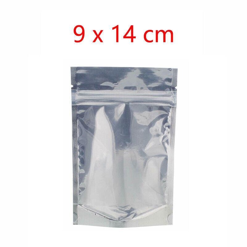 Clear Aluminum Foil Mylar Stand Up Retail Bags Zip Lock Pouches Pouch Packaging - 15*22+4CM-50PCS 6