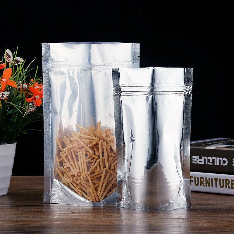 Clear Aluminum Foil Mylar Stand Up Retail Bags Zip Lock Pouches Pouch Packaging - 24*37+4CM-50PCS 4
