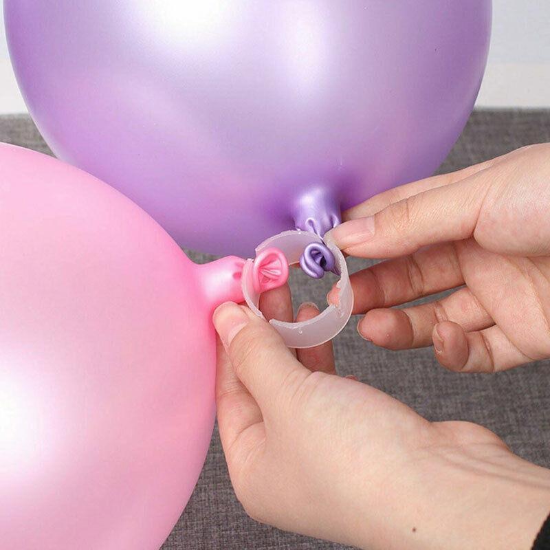 Balloon Clips H V Clip Tie Filled Helium Air Balloons Wedding Party Decoration - 10X Flower shaped 5