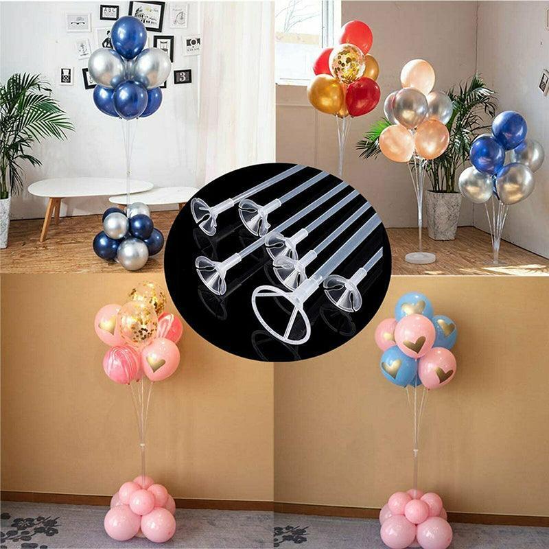 3/6/12 Set 70 Cm Balloon Column Set Upright Base Stand Holder Wedding Party Deco - 3Sets 3