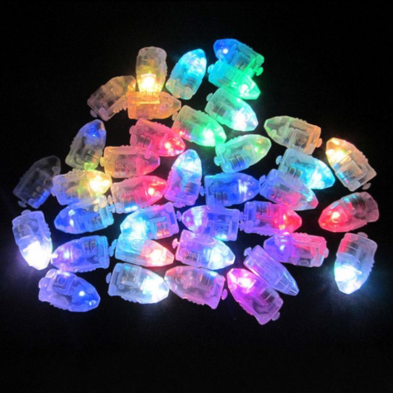10PCS LED Balloon Lamp Lights Lantern Light Balloons Glow Christmas Party - White 4