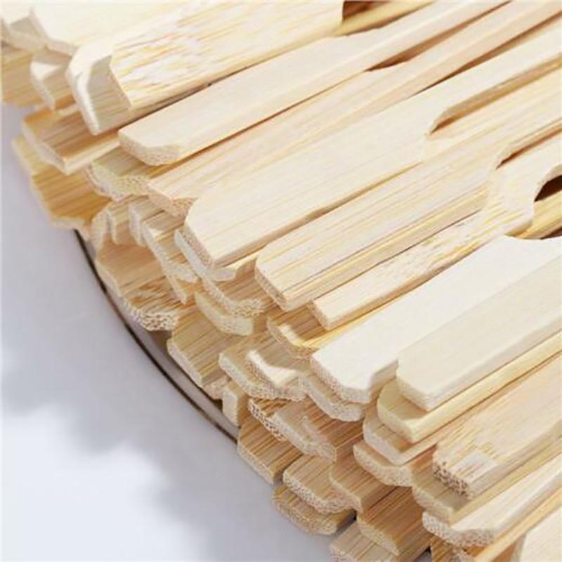 Bamboo Wooden Catering Paddle Skewers Disposable Finger Food Cocktail BBQ 5