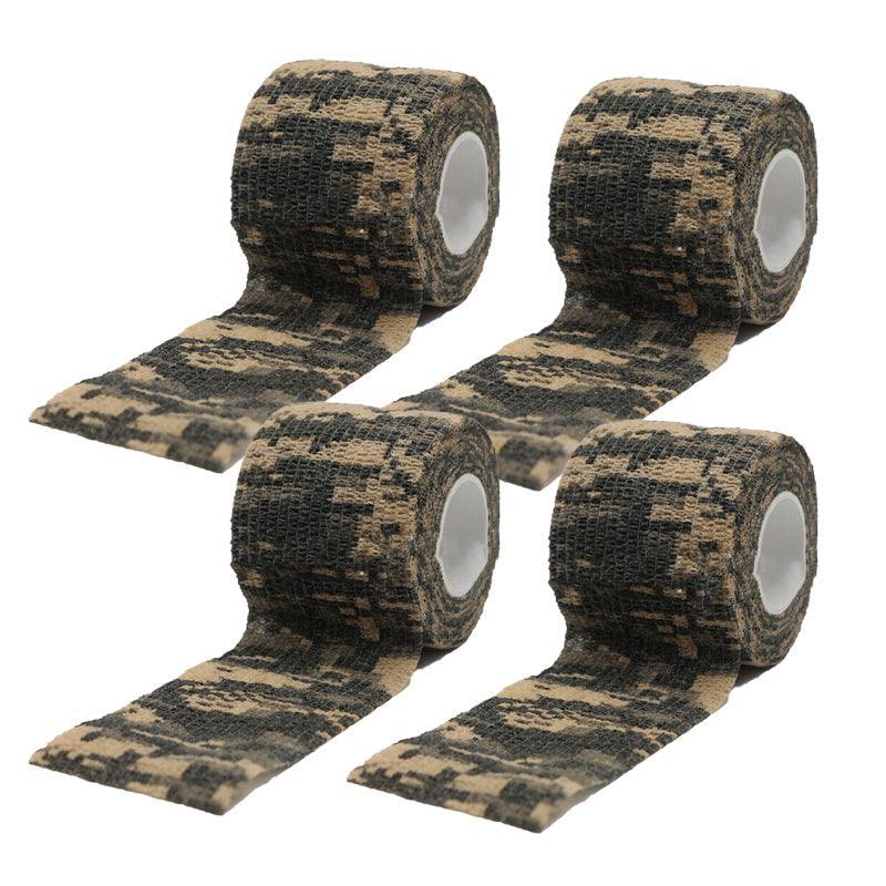 4 Roll Tape Army Camo Wrap Rifle Gun Shooting Hunting Camouflage Stealth Webbing - ACU Camouflage 9