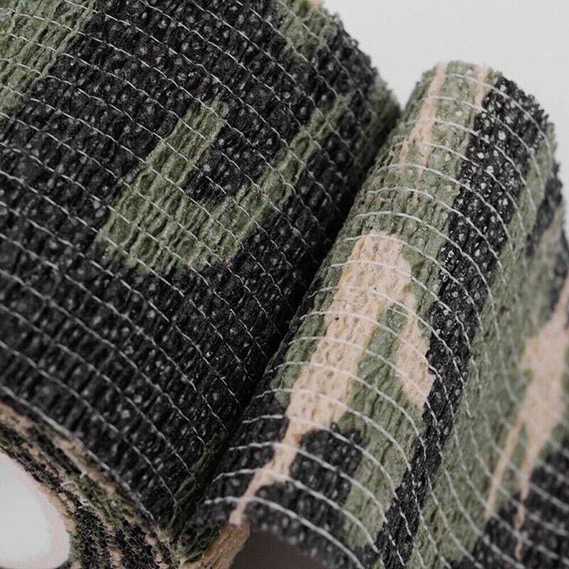 4 Roll Tape Army Camo Wrap Rifle Gun Shooting Hunting Camouflage Stealth Webbing - Desert Camouflage 3