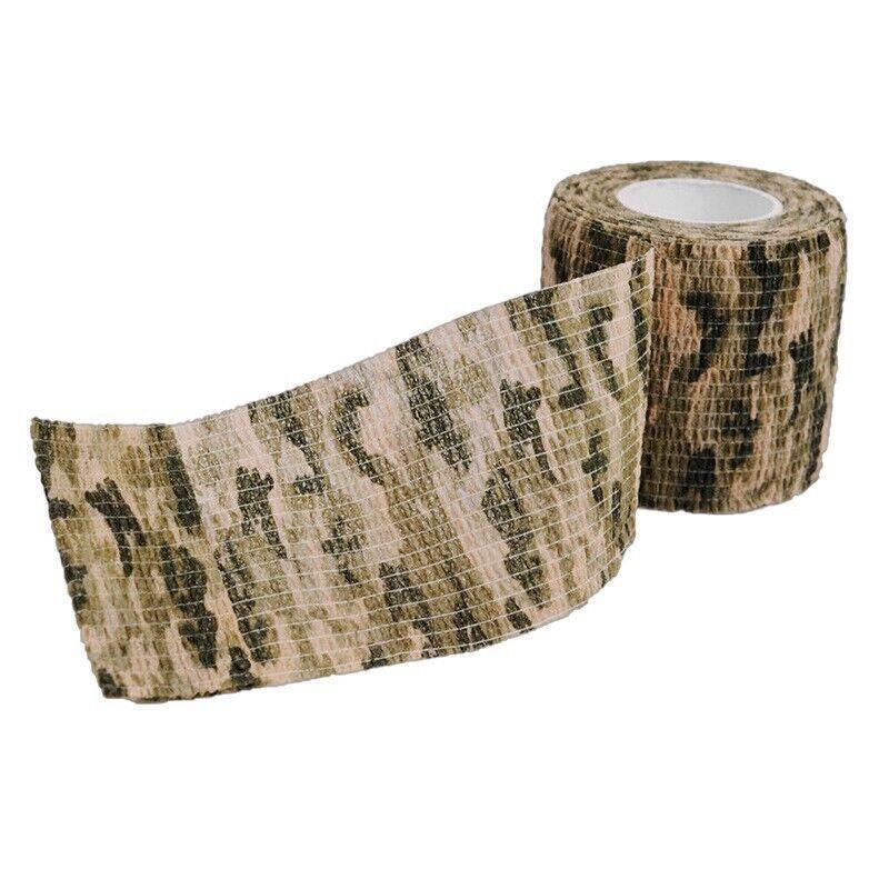 4 Roll Tape Army Camo Wrap Rifle Gun Shooting Hunting Camouflage Stealth Webbing - Jungle Camouflage 5