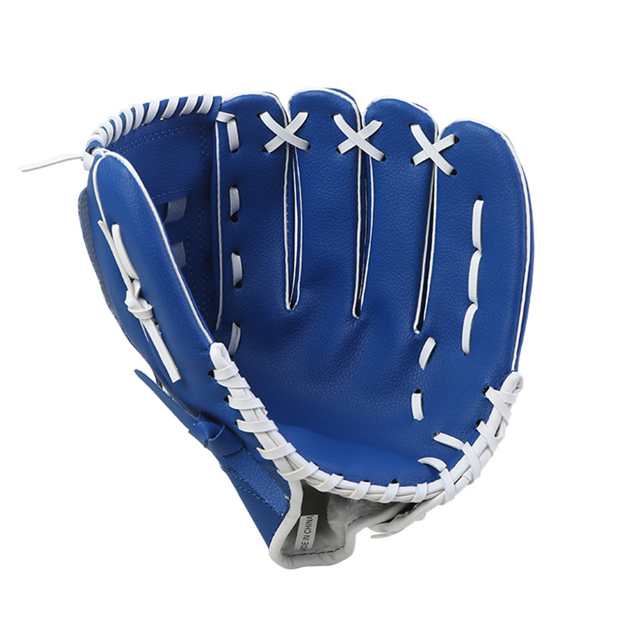 Baseball Glove Thickened Softball Glove Pitcher Mitt Sports Training Outdoor - Blue - 11.5in 11