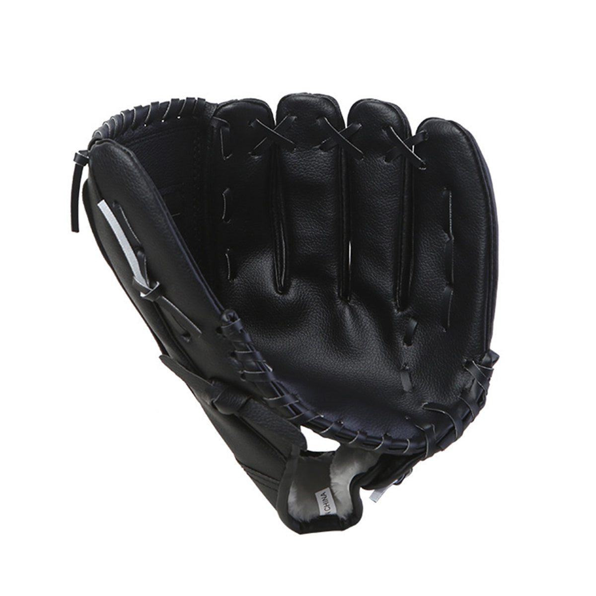 Baseball Glove Thickened Softball Glove Pitcher Mitt Sports Training Outdoor - Brown - 11.5in 7