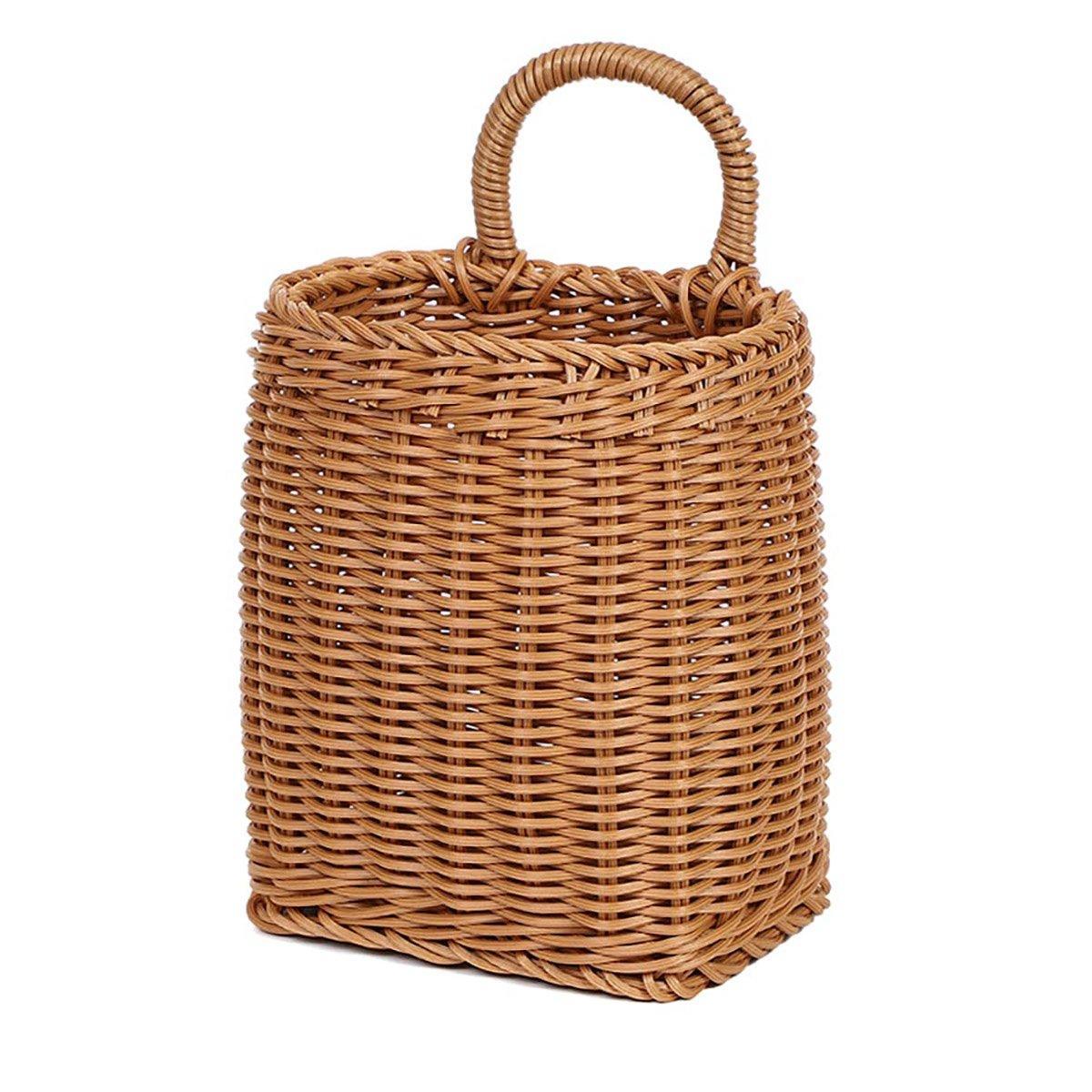 Vintage Wall Hanging Basket Kitchen Storage Basket Small Flower Basket Organizer - 15cm 7