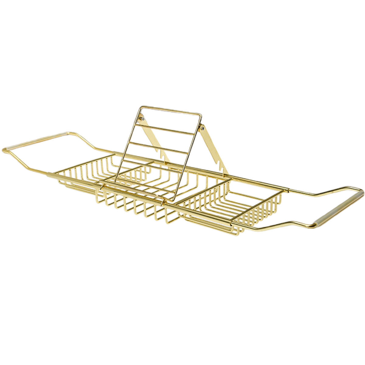 Bathtub Rack Bathroom Storage Shelf Telescopic Adjustable Organiser Tray Home - Silver 7