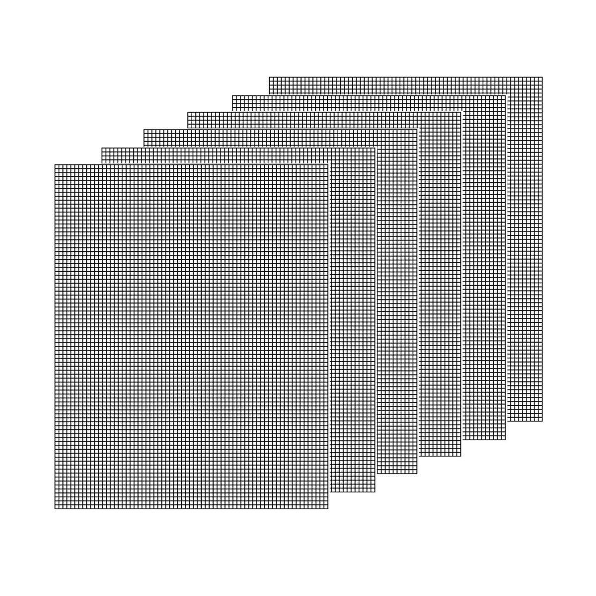 3/6/10PCS Non-Stick BBQ Grill Mat Mesh Liner Cooking Barbecue Sheet Baking Pad - 40X30cm-3PCS 7