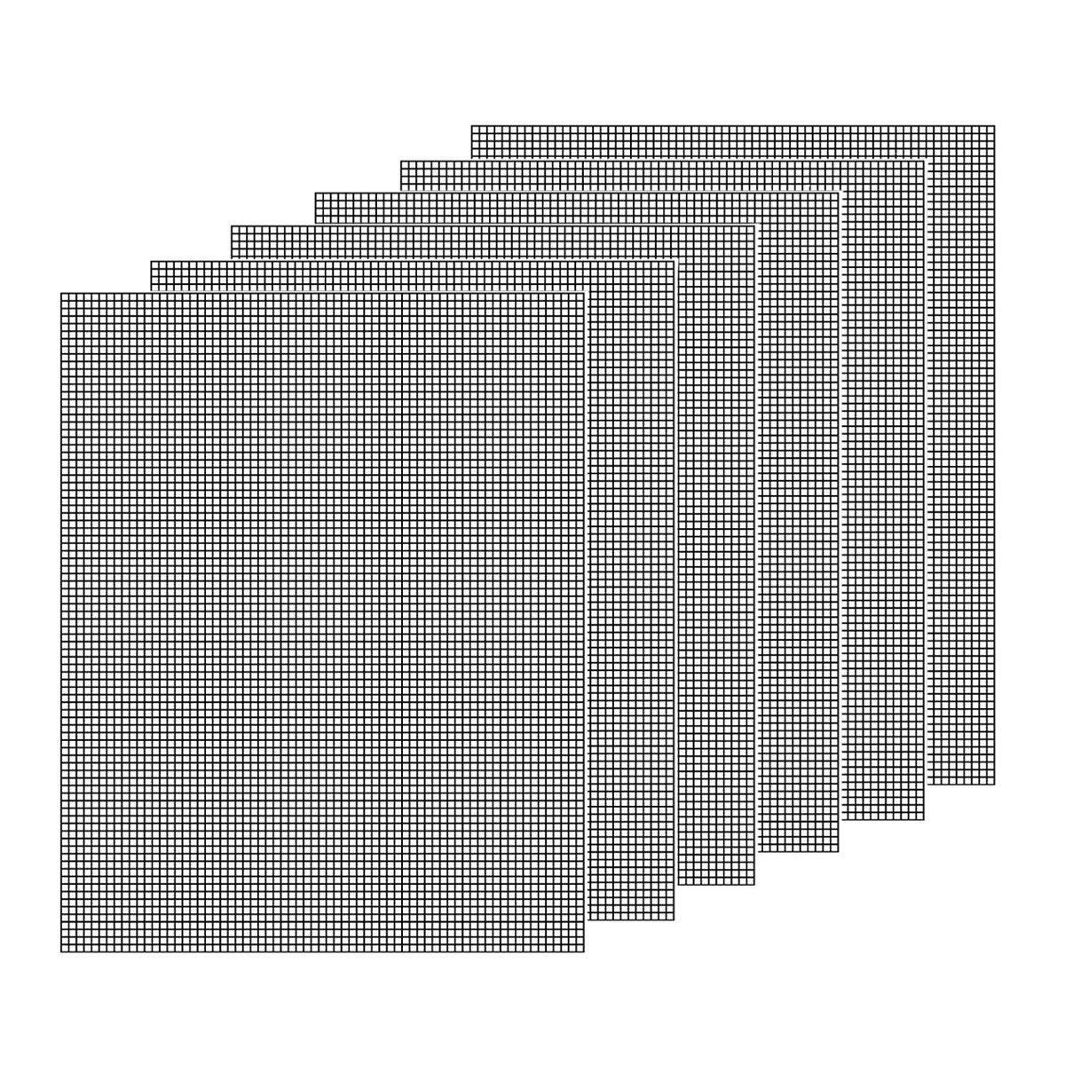 3/6/10PCS Non-Stick BBQ Grill Mat Mesh Liner Cooking Barbecue Sheet Baking Pad - 40X30cm-3PCS 10