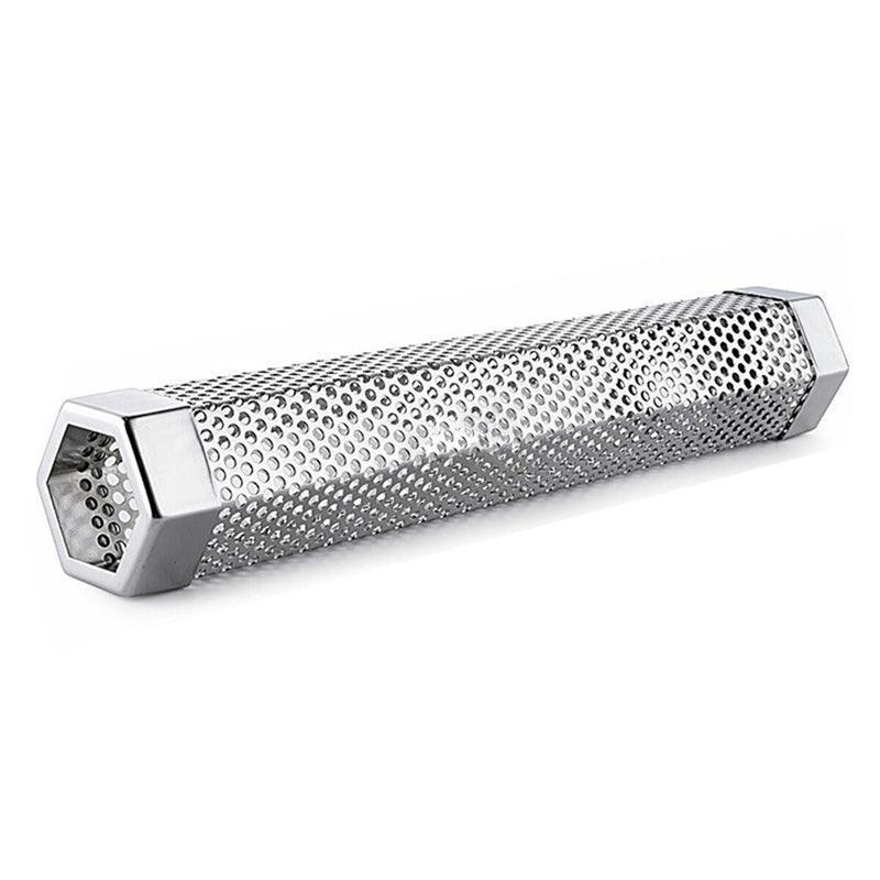 Hexagon Bbq Smoker Tube Stainless Steel Grill Accessory Smoking Box Long Lasting - 6Inch 7