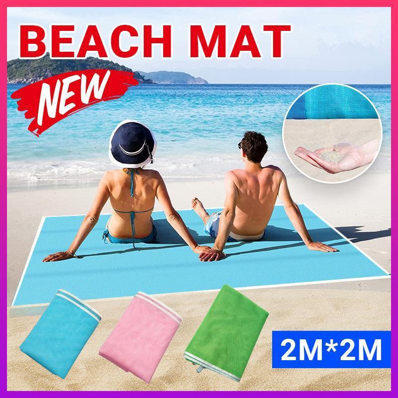 Sand Free Beach Mat Blanket Sand Proof Magic Sandless Sand Dirt & Dust Disappear - Pink