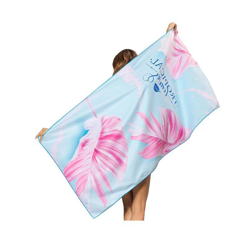 Sand Free XL Beach Towel + Bag Quick Dry Microfibre Compact Light Swimming - Deep Blue Whale 11