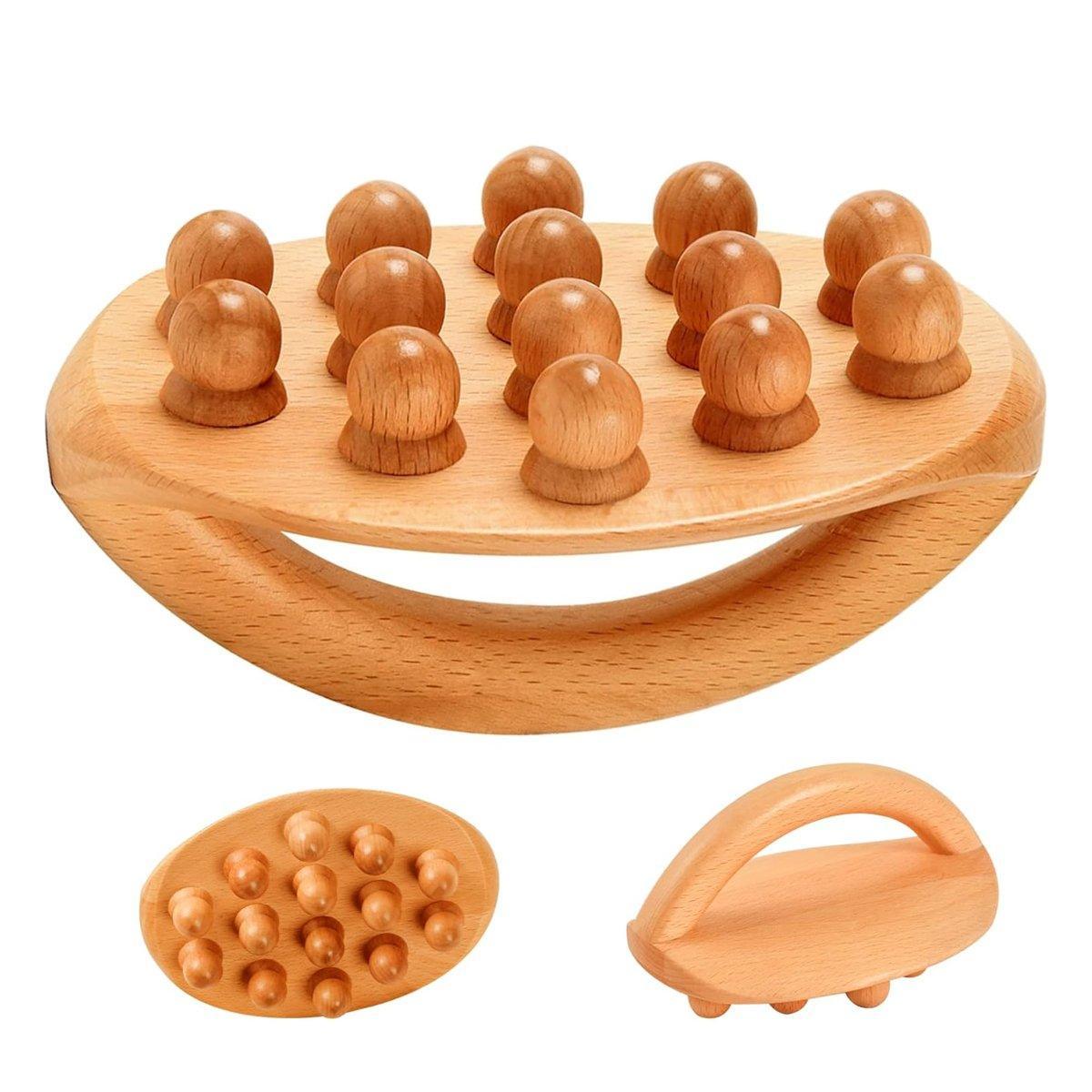 Handheld Massage Brush Whole Body Meridian Scraping Stick Leg Waist Tendon Brush