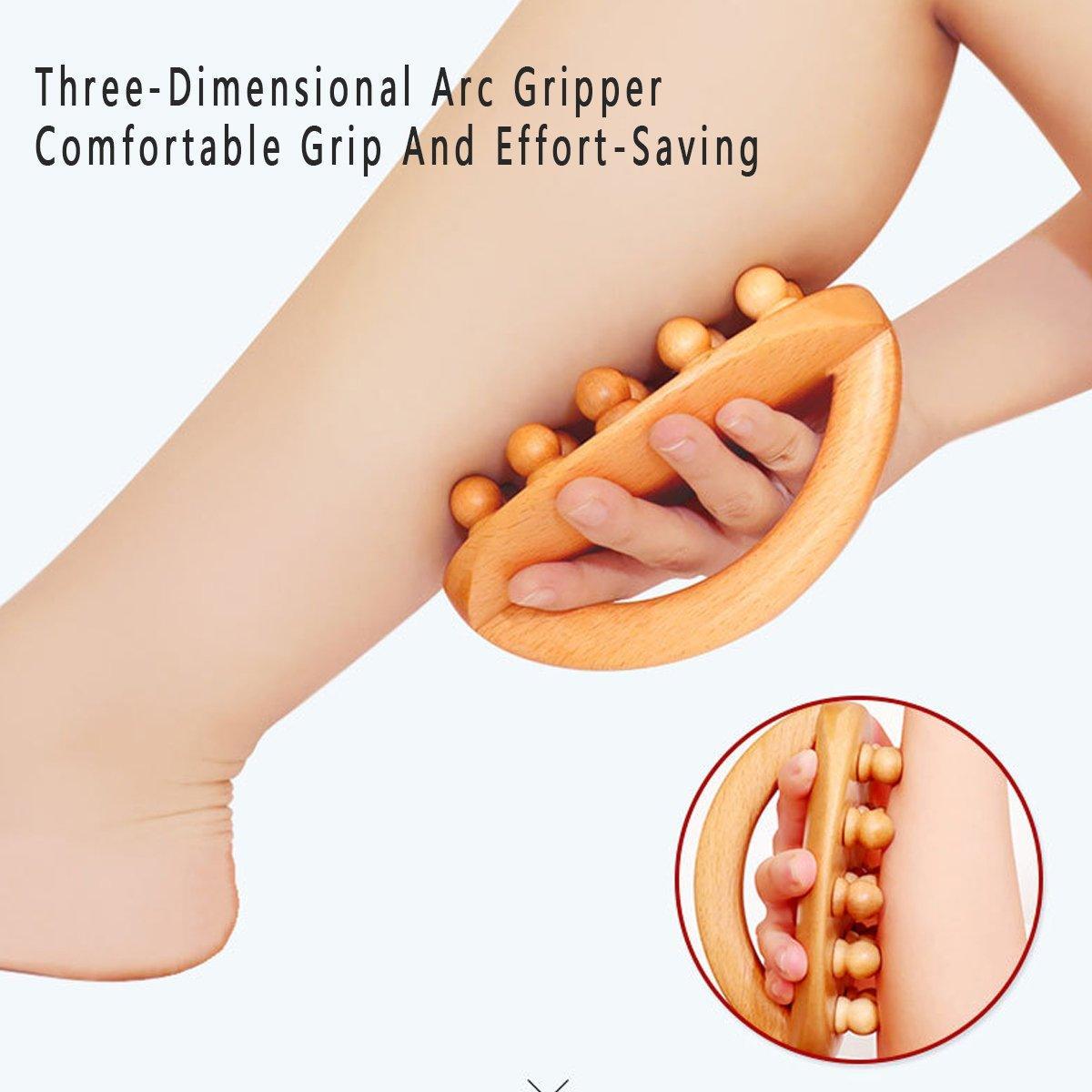 Handheld Massage Brush Whole Body Meridian Scraping Stick Leg Waist Tendon Brush 5