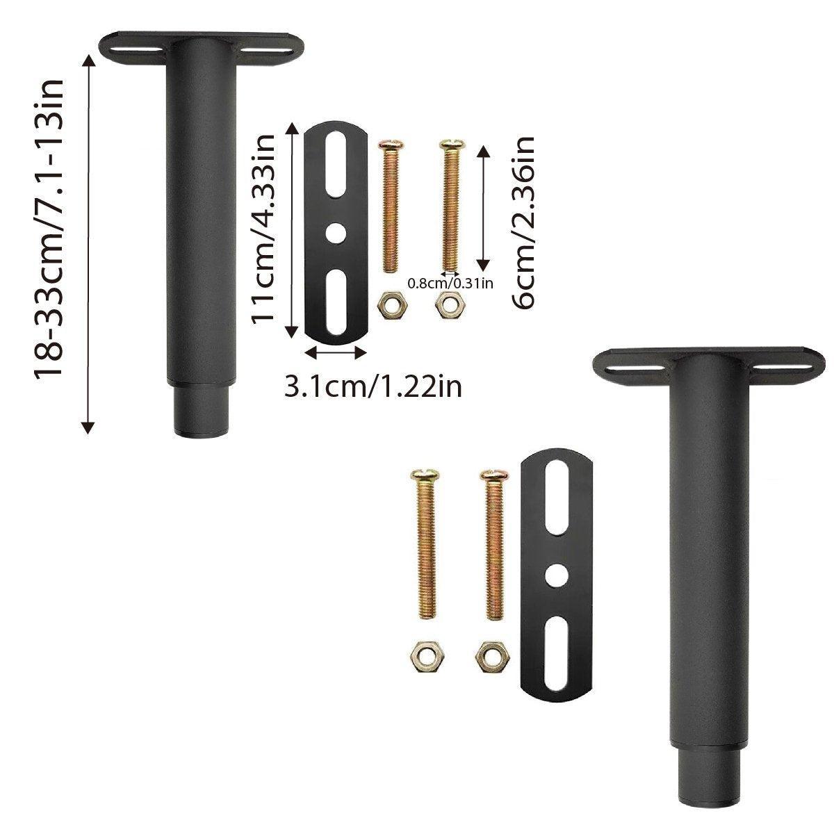 2PCS Bed Legs Adjustable Retractable Heavy Duty Bed Center Frame Support Feet 3