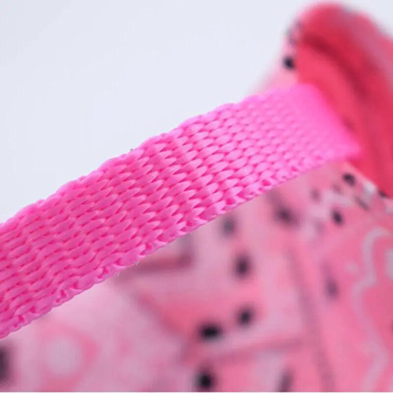 L Adjustable Pet Dog Bandana Collar Triangle Scarf For Puppy Cat Neckerchief - Pink 4