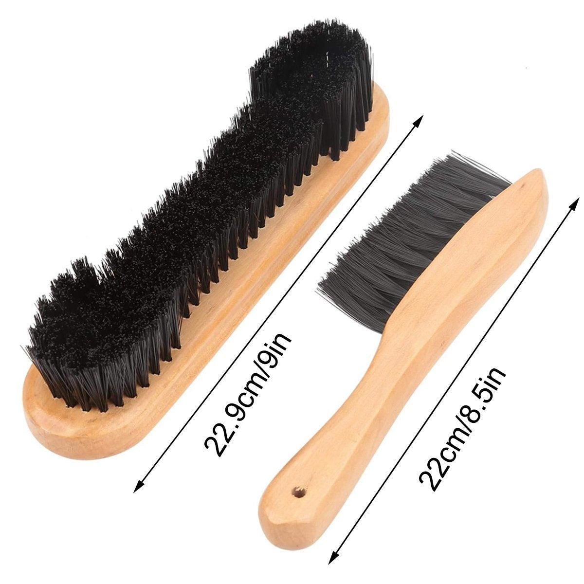 2PCS Brush Rail Brush Set Billiard Table Cleaning Kit Pool Table Corner Brush 3