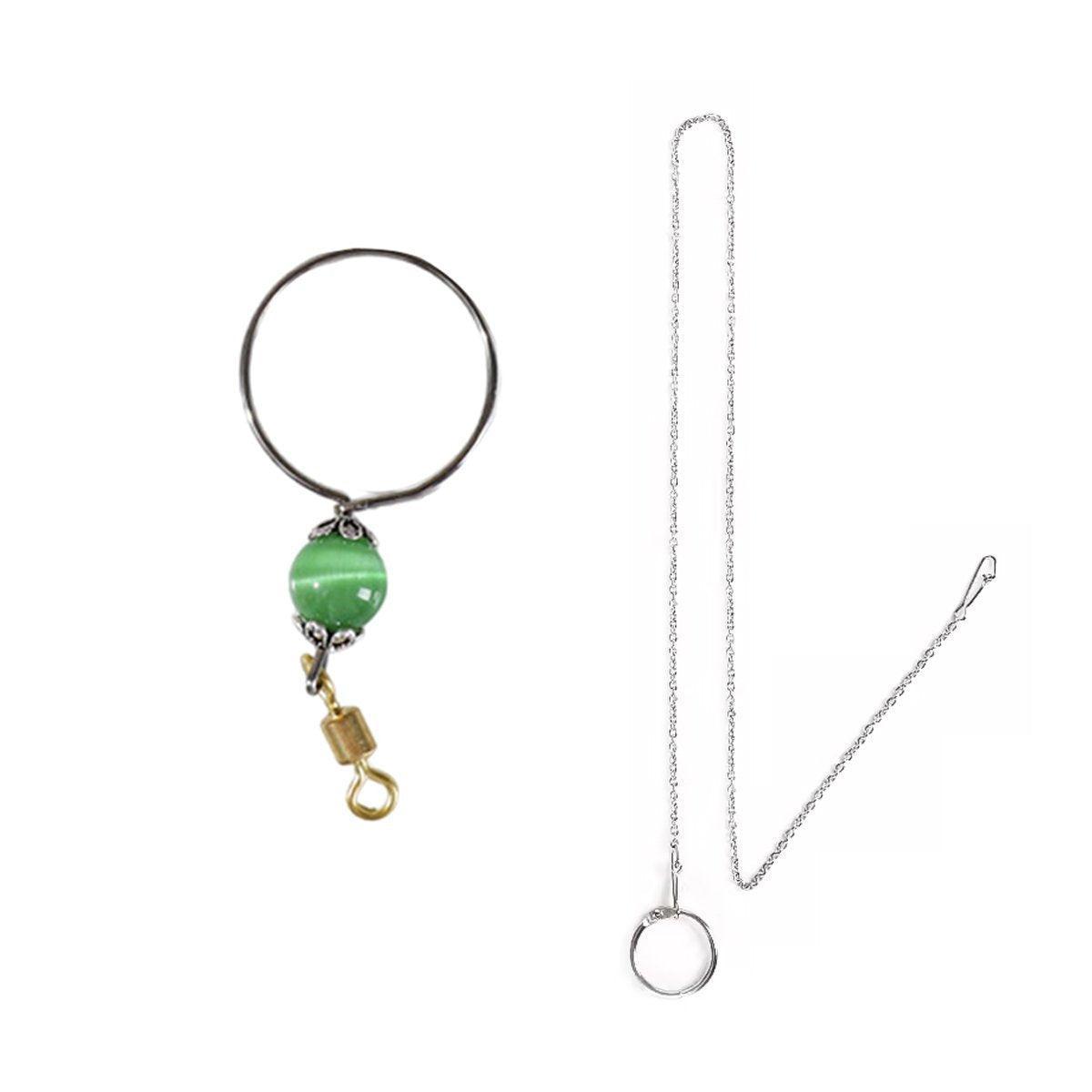 Parrot Neck Collar Stainless Steel Bird Chain Training Adjustable Bird Leash - M-Diameter 1.9cm 8