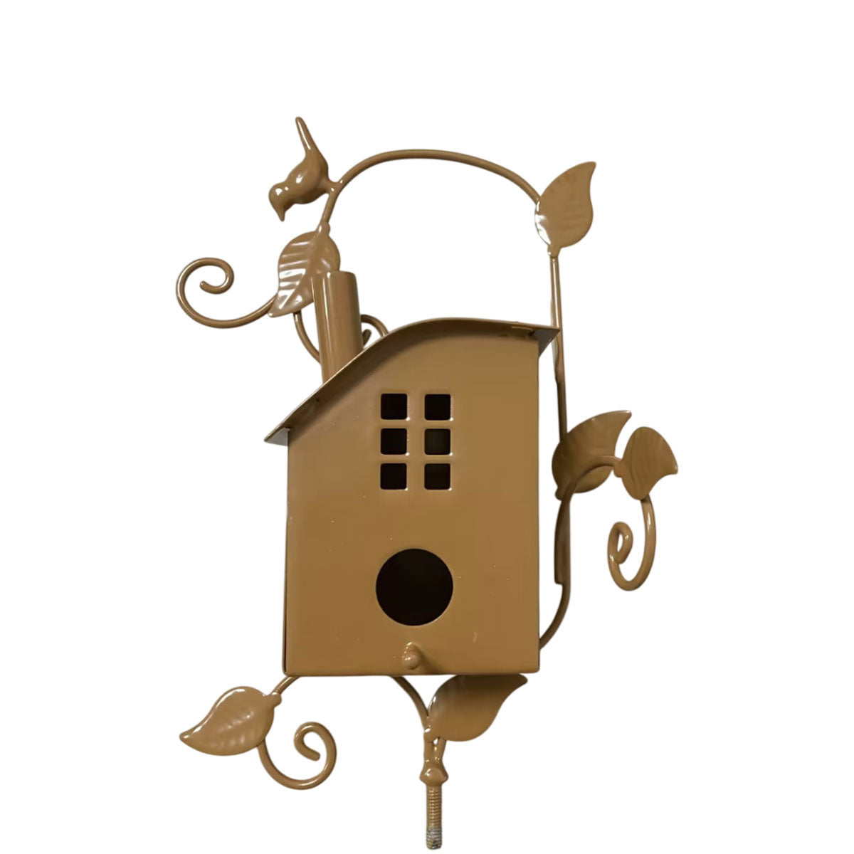 Birdhouse Garden Stakes Outdoor Yard Ornaments for Lawn and Garden Decoration - D 6