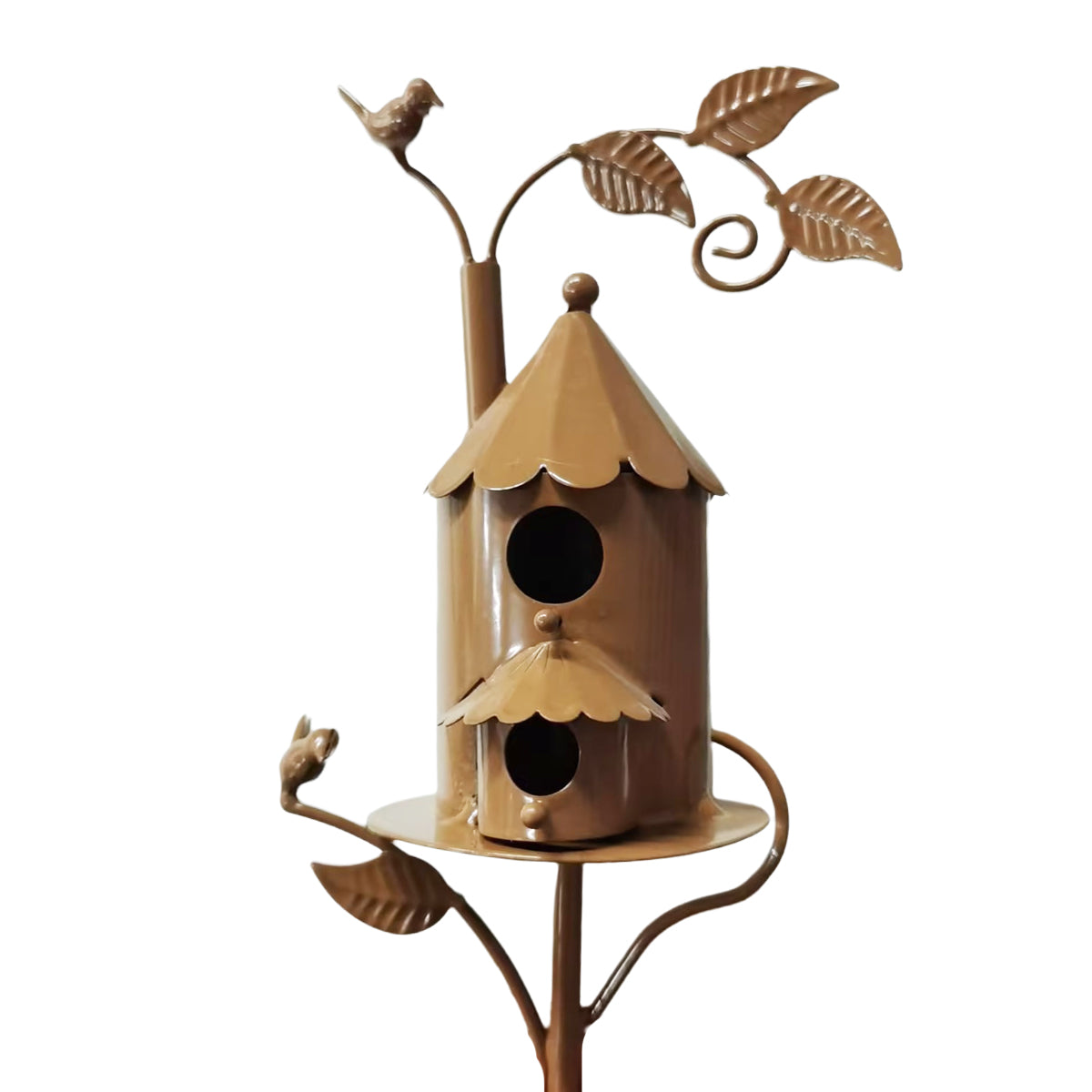 Birdhouse Garden Stakes Outdoor Yard Ornaments for Lawn and Garden Decoration - D 7