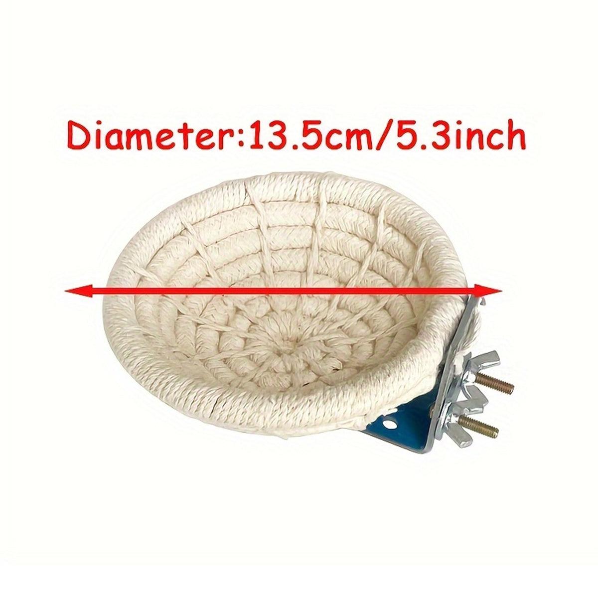 Birds Nest Parrot Straw Nest for Small Animal Nesting Material Bedding - Cotton Rope 3