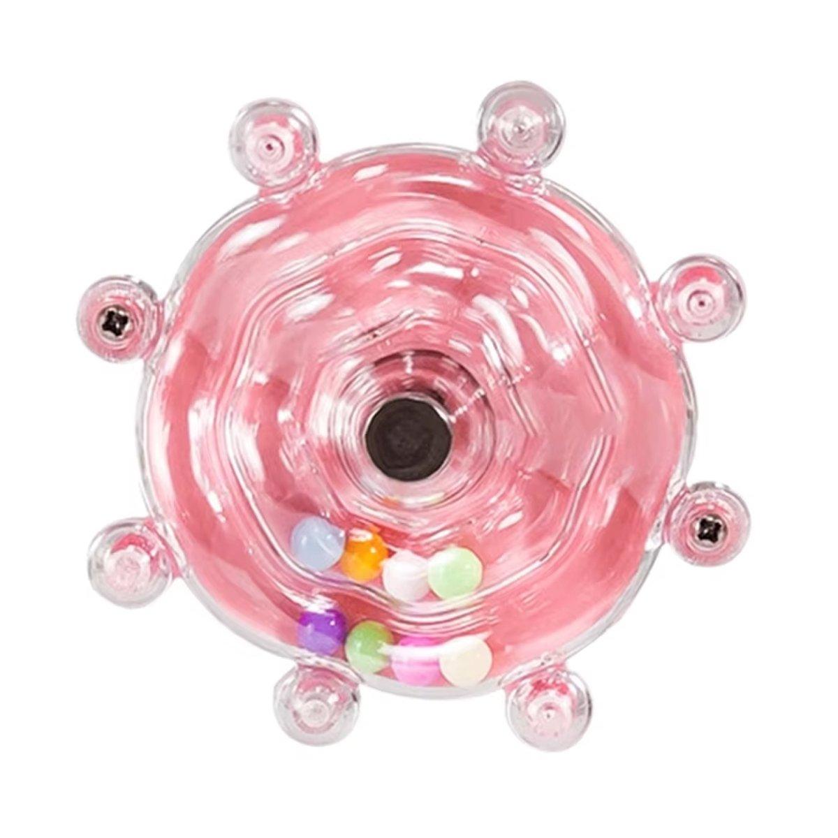 Interactive Parrot Spinning Wheel Stress Relief Toy for Small Birds Durable - Yellow 7