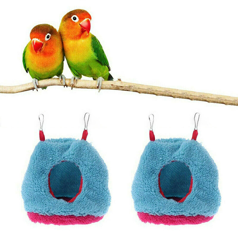 Plush Hanging Bird Nest Bed Cage Hammock for Parrots and Small Birds - L 4