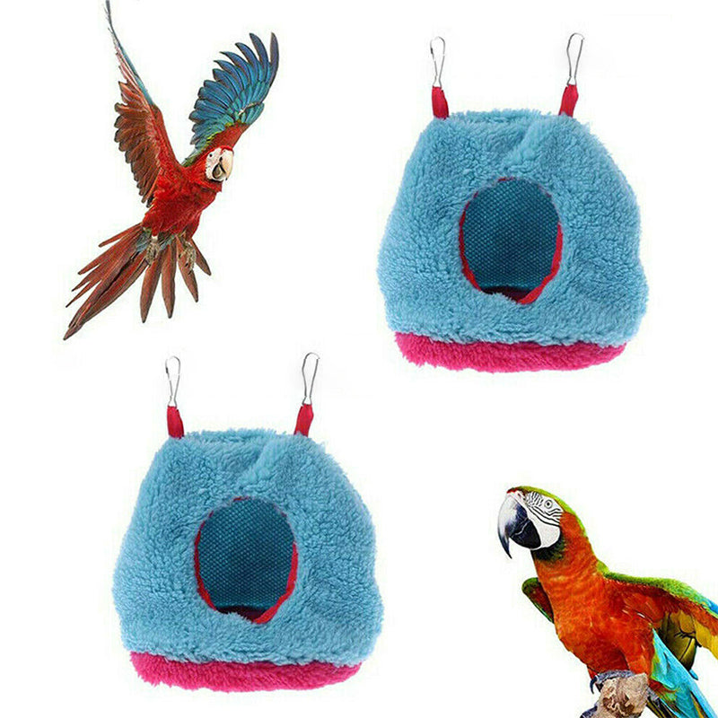 Plush Hanging Bird Nest Bed Cage Hammock for Parrots and Small Birds - M 5