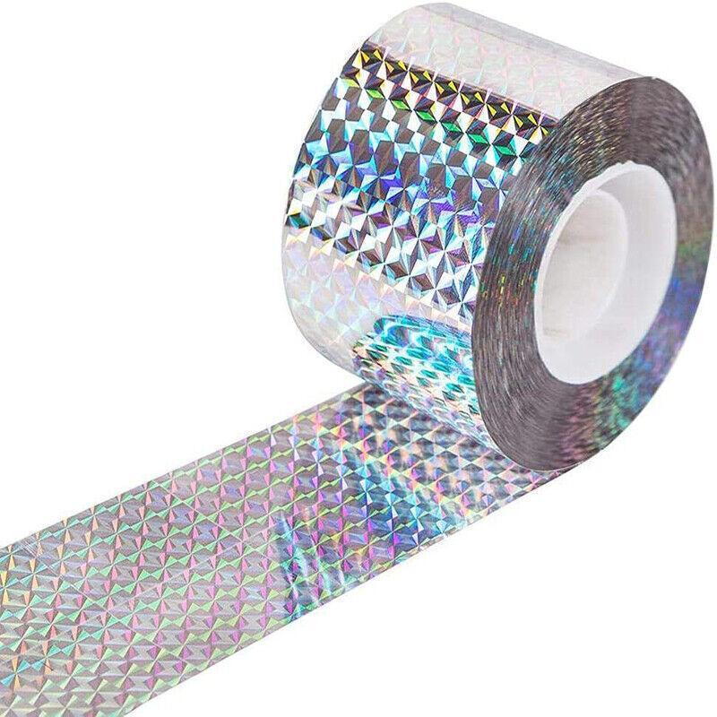 Bird Repellent Laser Reflective Tape Garden Birds Deterrent Double-Side Tapes