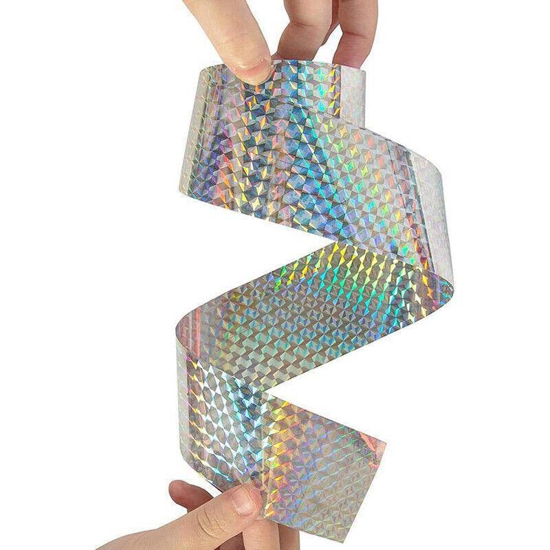 Bird Repellent Laser Reflective Tape Garden Birds Deterrent Double-Side Tapes 3